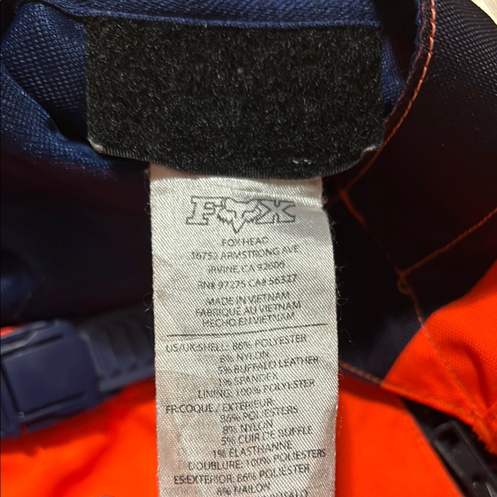 Fox Racing Orange and Navy Riding Pants - Picture 2 of 11